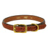 Tory Raised Leather Dog Collar Oakbark
